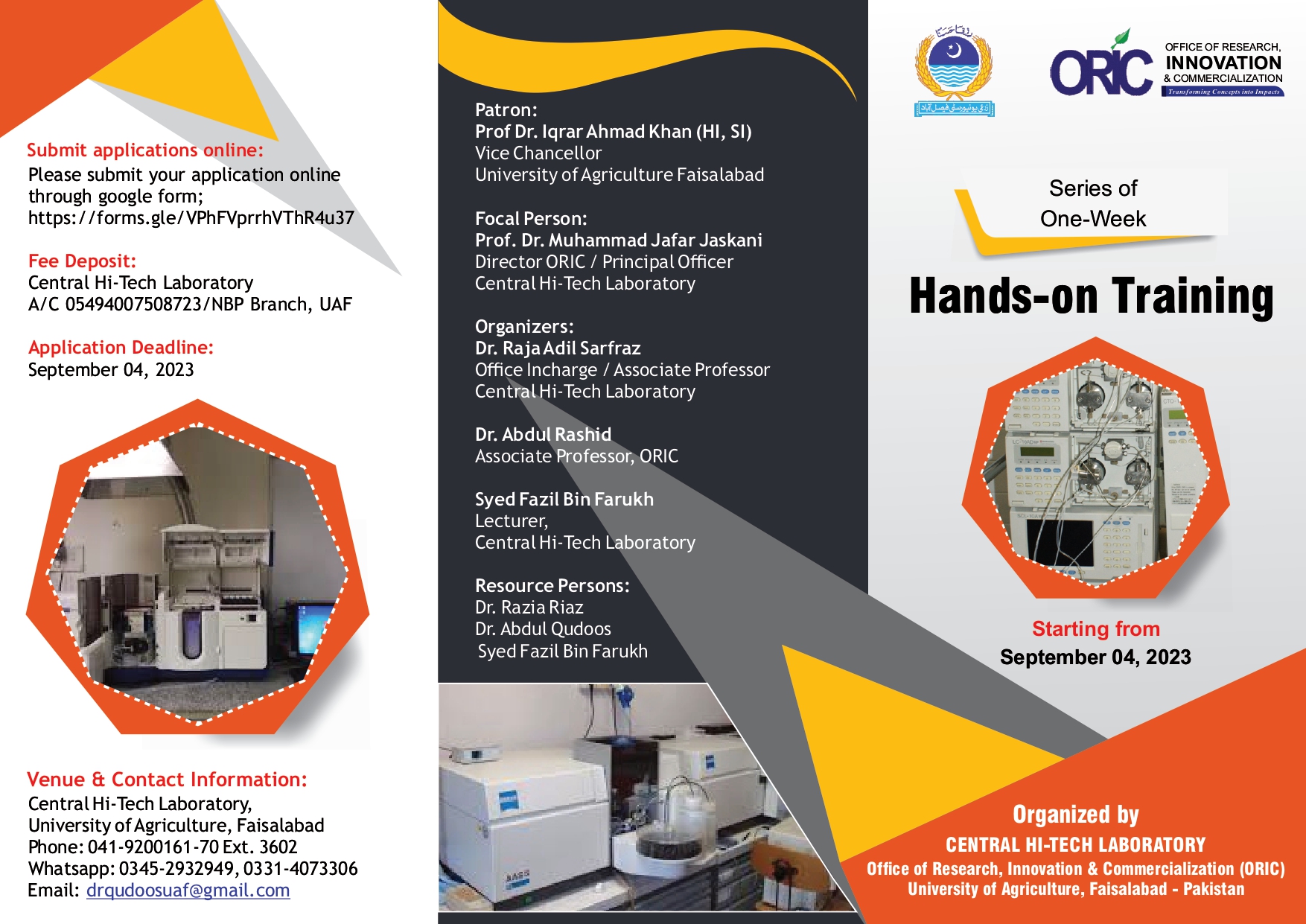 Technical Training Programs - Hi-Tech Center - ORIC
